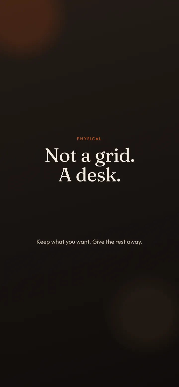 Not a grid. A desk.